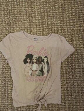 Old Navy Light Pink Barbie 'Stronger Together' Graphic Tee